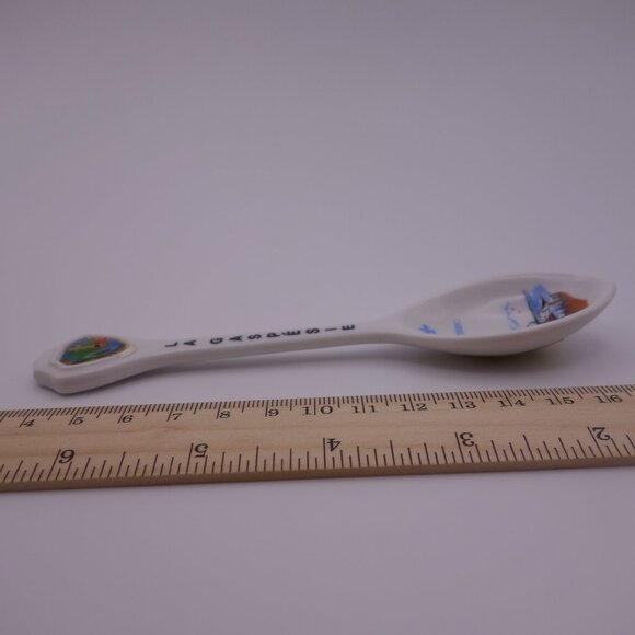 La Gaspesie Quebec Gaspe Que Ceramic Spoon Imported by JC Ricard Made in Taiwan - Picture 7 of 12